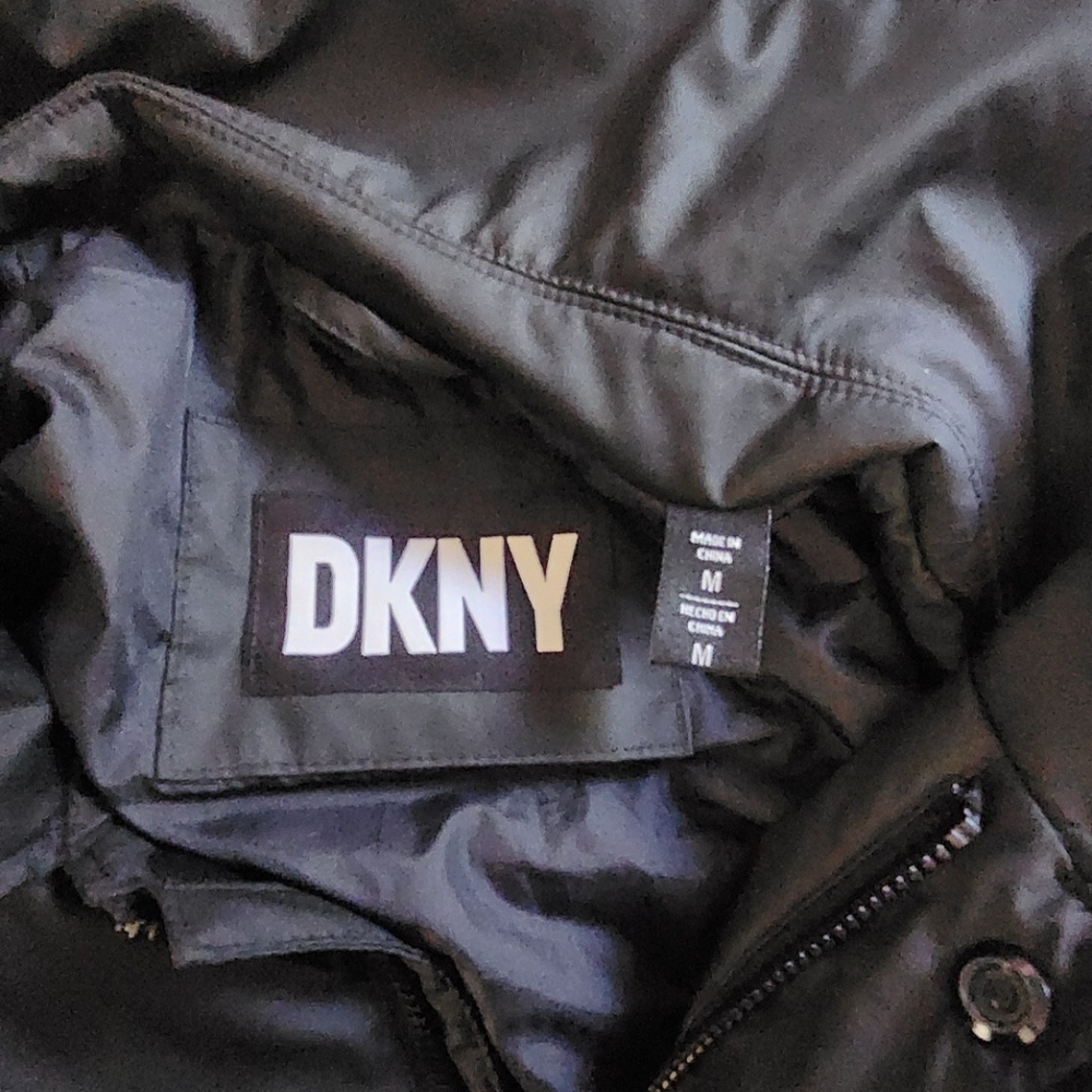 DKNY Black Windbreaker Jacket - Picture 6 of 8